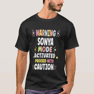 SONYA Personalised Women's Gift Custom SONYA T-Shirt
