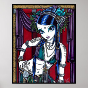 "Sonya" Tribal Fusion Belly Dancer Posters