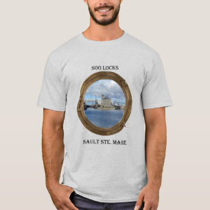 Soo Locks through porthole shirt