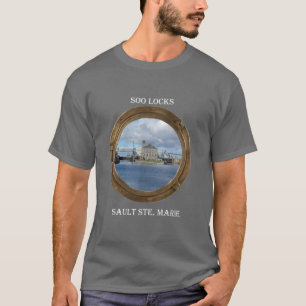 Soo Locks through Porthole shirt dark