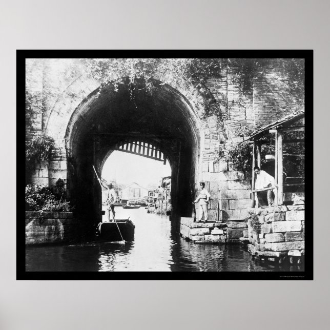 Soochow, China Canal 1898 Poster (Front)