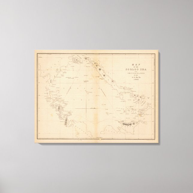Sooloo Sea, Archipelago, Philippines Canvas Print (Front)