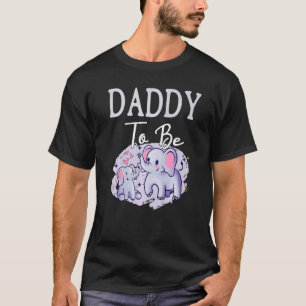 Soon Daddy To Be Elephants For Baby Shower Gender  T-Shirt