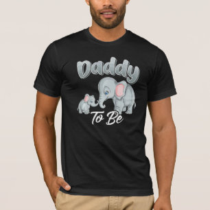 Soon Daddy To Be Elephants For Baby Shower Gender T-Shirt