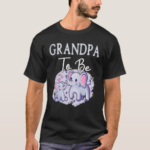 Soon Grandpa To Be Elephants For Baby Shower Gende T-Shirt