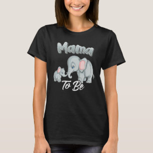 Soon Mama To Be Elephants For Baby Shower Gender R T-Shirt