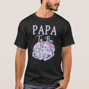 Soon Papa To Be Elephants For Baby Shower Gender R T-Shirt