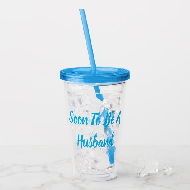 Soon To Be A Husband Acrylic Tumbler (Front Ice)