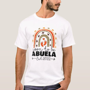 Soon To Be Abuela Est 2022 Funny Mother's Day Leop T-Shirt