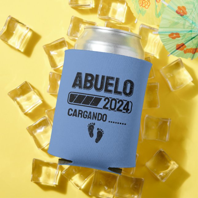 Soon To Be Abuelo To Be Pregnancy Announcement Can Cooler (In Situ Summer)