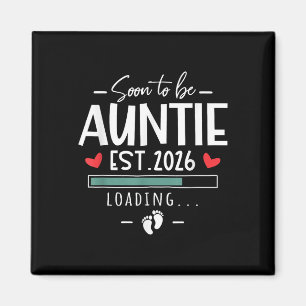 Soon To Be Auntie Est 2026 - 1st Baby Announcement Magnet