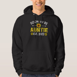 Soon To Be Auntie Pregnancy Announcement Aunt Hoodie