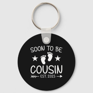 Soon To Be Cousin Est 2025 Cute Pregnancy Announce Key Ring