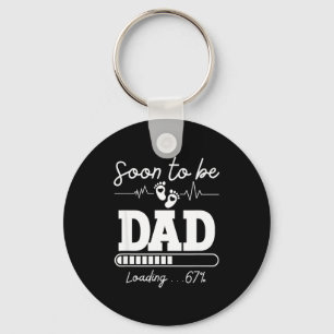 Soon To Be Dad 2026 Loading 67% New Baby Pregnancy Key Ring