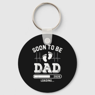 Soon To Be Dad 2026 Loading Baby Announcement For  Key Ring