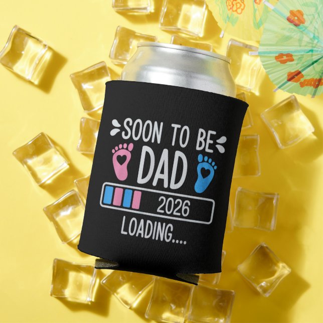 Soon to Be Dad 2026 Loading Pregnancy Announcement Can Cooler (In Situ Summer)