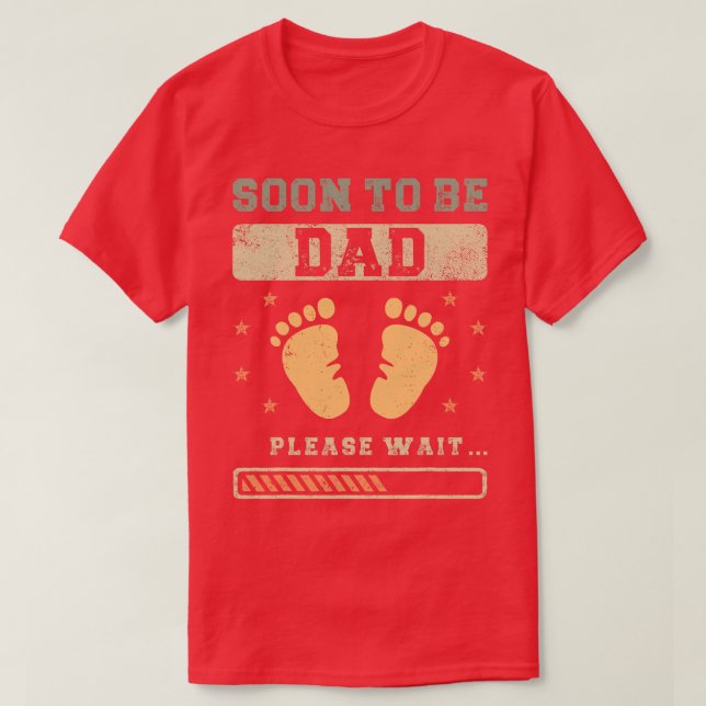 Soon To Be Dad Pregnancy Announcement Expecting Fa T-Shirt (Design Front)