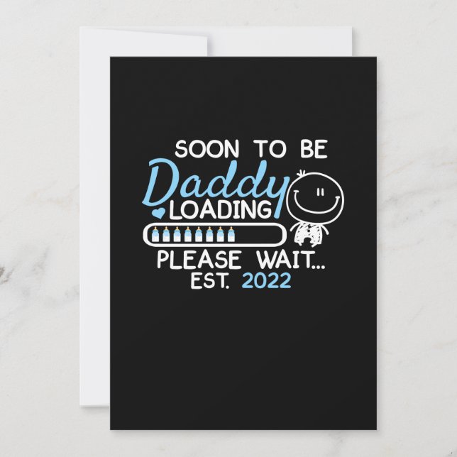 Soon To Be Daddy 2022 Father's Day First Time Save The Date (Front)