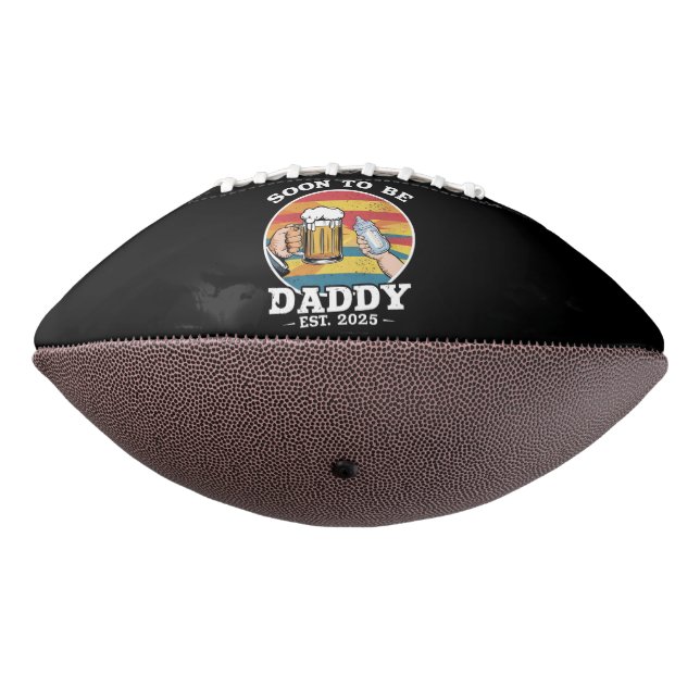 Soon To Be Daddy 2025 First Time Daddy 2025 Retro  American Football (Rotated 270)