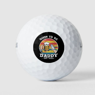 Soon To Be Daddy 2025 First Time Daddy 2025 Retro  Golf Balls