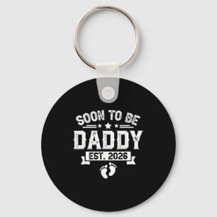 Soon To Be Daddy Est. 2026 Fathers Day First Time  Key Ring