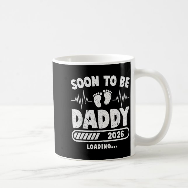 Soon To Be Daddy Est. 2026 New Dad Fathers Day Fir Coffee Mug (Right)