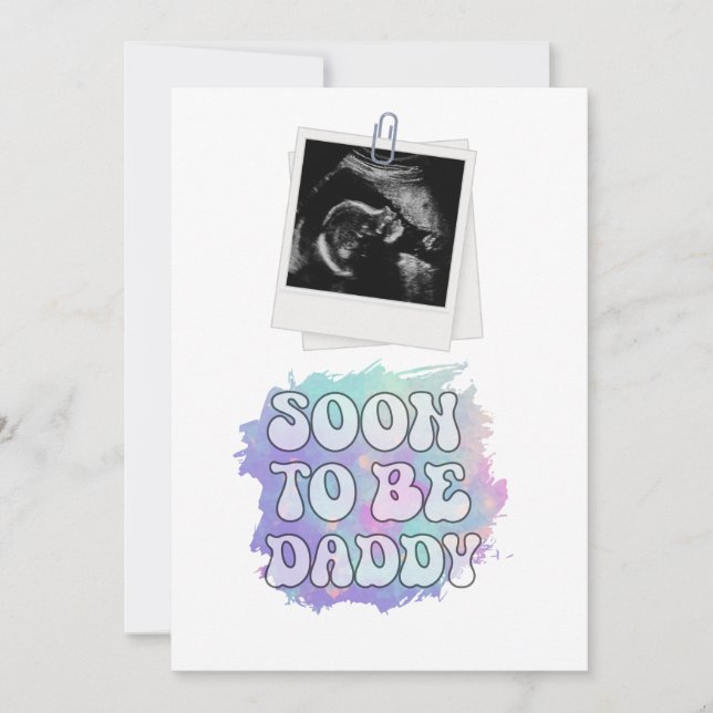 Soon To Be Daddy  Funny New Dad Pregnancy Announce Announcement (Front)