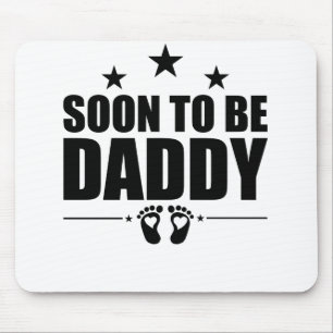 Soon To Be Daddy Pregnancy Announcement Reveal Dad Mouse Mat