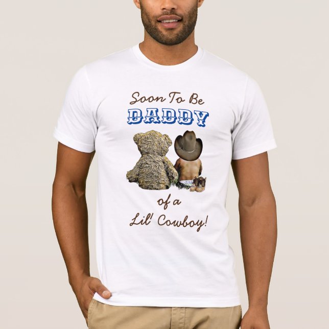 Soon to  Be Daddy, Pregnancy Announcement T-Shirt (Front)