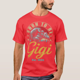 Soon To Be Gigi Est 2022 Women Vintage First Time  T-Shirt