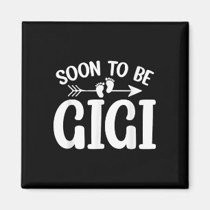 Soon To Be Gigi Women Pregnancy Announcement Grand Magnet