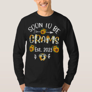 Soon To Be Grams 2023 Sunflower Mother's Day T-Shirt