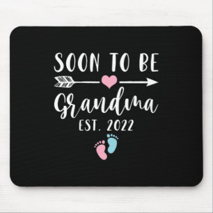 Soon To Be Grandma 2022 For New Grandma Mouse Mat
