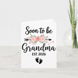 Soon To Be Grandma 2026  Card