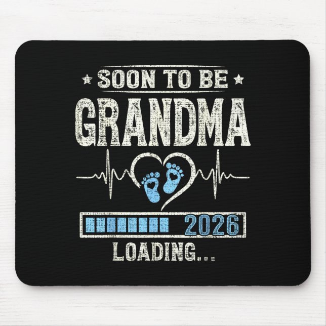 Soon To Be Grandma 2026 Expecting Baby Promoted Gr Mouse Mat (Front)