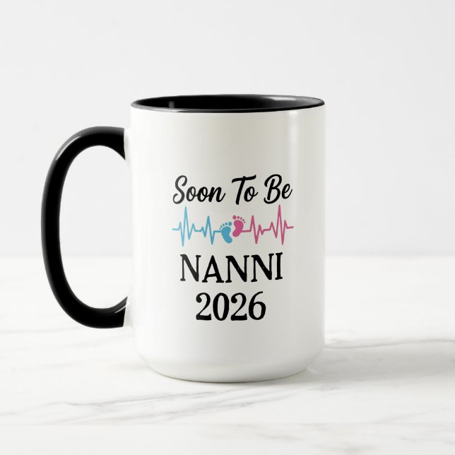 SOON TO BE GRANDMA 2026, NANNI, MIMI MUG (Left)