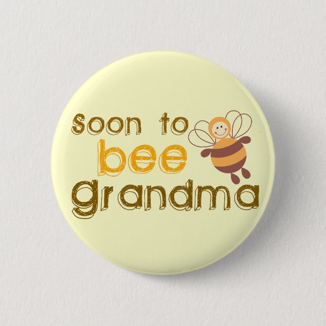 Soon to be Grandma 6 Cm Round Badge (Front)