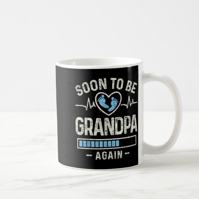 Soon To Be Grandpa Again Expecting Baby Promoted G Coffee Mug (Right)