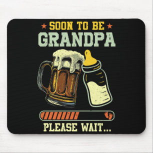 Soon To Be Grandpa Est 2025 Pregnancy Announcement Mouse Mat
