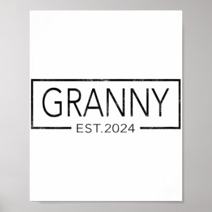 Soon To Be Granny 2024 Mothers Day Granny Est 2024 Poster