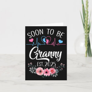 Soon To Be Granny 2025 First Time Pregnancy Announ Card