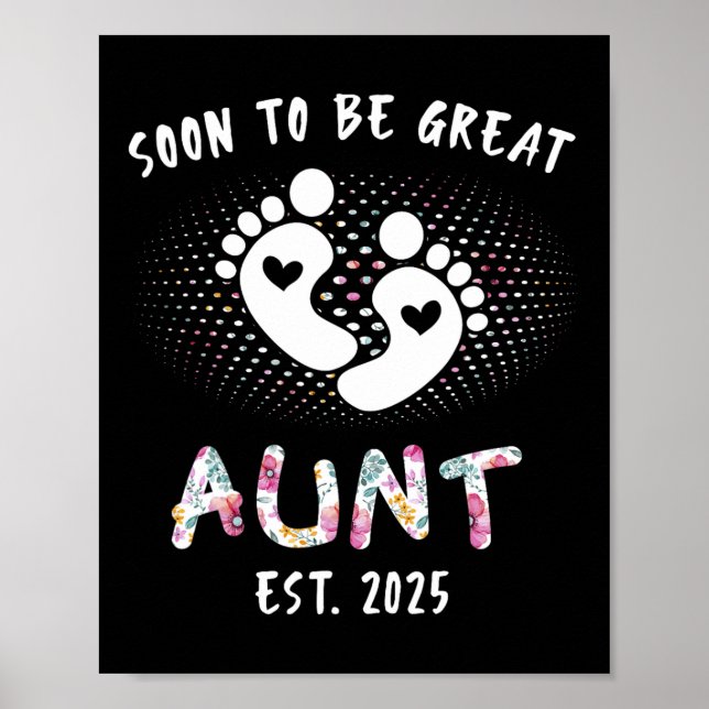 Soon To Be Great Aunt 2025 New Ba  Poster (Front)