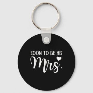Soon To Be His Mrs Bride & Groom Matching Coup Key Ring