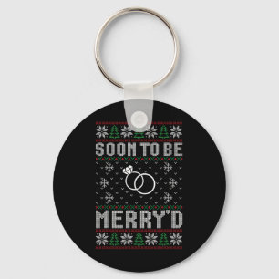 Soon To Be Married Merry'd Christmas Bride Groom C Key Ring