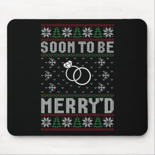 Soon To Be Married Merry'd Christmas Bride Groom C Mouse Mat