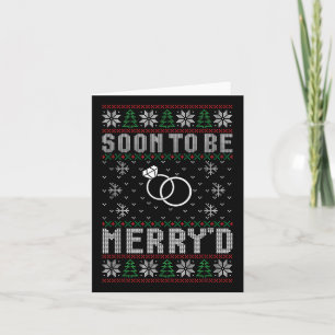 Soon To Be Married Merryd Christmas Bride Groom Co Card