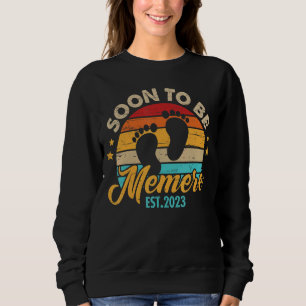 Soon To Be Memere 2023 Mother's Day First Time Mum Sweatshirt