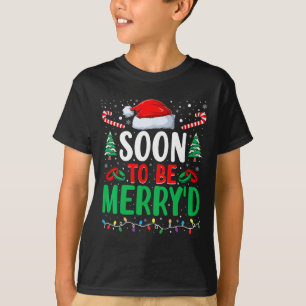 Soon To Be Merry'd Bride Engaged Matching Couples  T-Shirt