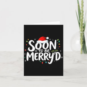 Soon To Be Merry'd Christmas Engaged Fiance Santa  Card