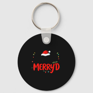 Soon To Be Merry'd Christmas Engaged Fiance Santa  Key Ring